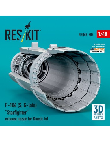 F-104 (S, G-late) Starfighter exhaust nozzle for Kinetic kit (3D Printed) 