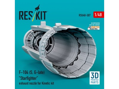 F-104 (S, G-late) Starfighter exhaust nozzle for Kinetic kit (3D Printed) 