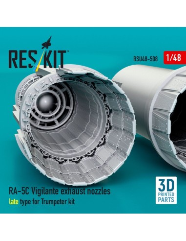 RA-5C Vigilante exhaust nozzles late type for Trumpeter kit (3D Printed) 