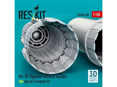 RA-5C Vigilante exhaust nozzles late type for Trumpeter kit (3D Printed) 