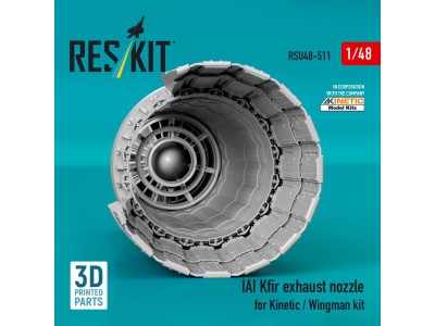 IAI Kfir exhaust nozzle for Kinetic / Wingman kit (3D Printed) 