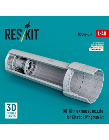 IAI Kfir exhaust nozzle for Kinetic / Wingman kit (3D Printed) 