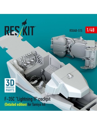 F-35C Lightning II cockpit (Detailed edition) for Tamiya kit (3D Printed) 