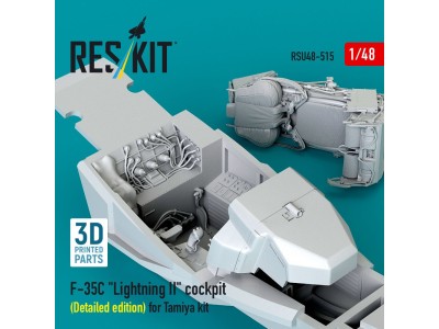 F-35C Lightning II cockpit (Detailed edition) for Tamiya kit (3D Printed) 