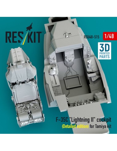 F-35C Lightning II cockpit (Detailed edition) for Tamiya kit (3D Printed) 