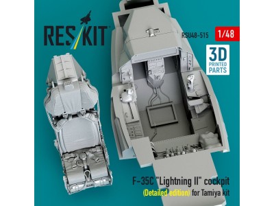 F-35C Lightning II cockpit (Detailed edition) for Tamiya kit (3D Printed) 
