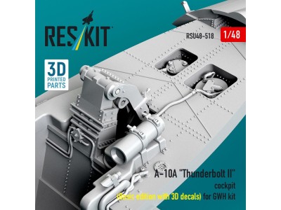 A-10A Thunderbolt II cockpit (Basic edition with 3D decals) for GWH kit (3D Printed) 