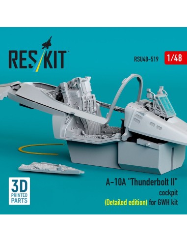 A-10A Thunderbolt II cockpit (Detailed edition) for GWH kit (3D Printed) 