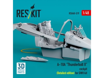 A-10A Thunderbolt II cockpit (Detailed edition) for GWH kit (3D Printed) 