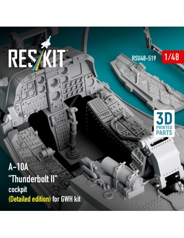 A-10A Thunderbolt II cockpit (Detailed edition) for GWH kit (3D Printed) 