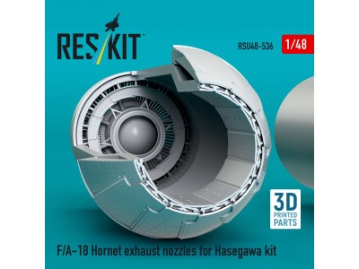 F/A-18 Hornet exhaust nozzles for Hasegawa kit (3D Printed) 