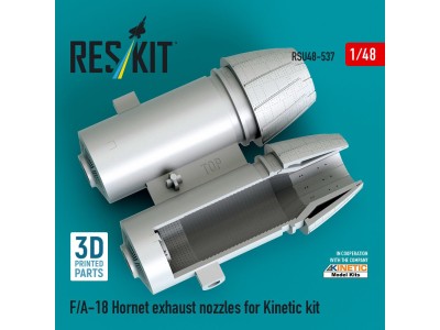 F/A-18 Hornet exhaust nozzles for Kinetic kit (3D Printed) 
