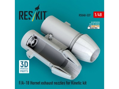 F/A-18 Hornet exhaust nozzles for Kinetic kit (3D Printed) 