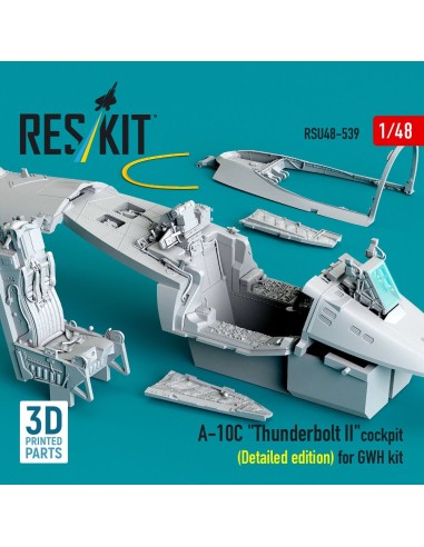 A-10C Thunderbolt II cockpit (Detailed edition) for GWH kit (3D Printed) 