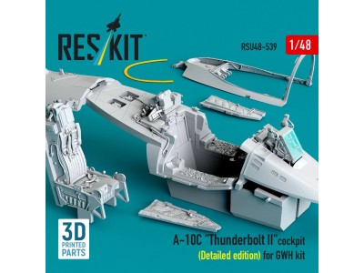 A-10C Thunderbolt II cockpit (Detailed edition) for GWH kit (3D Printed) 