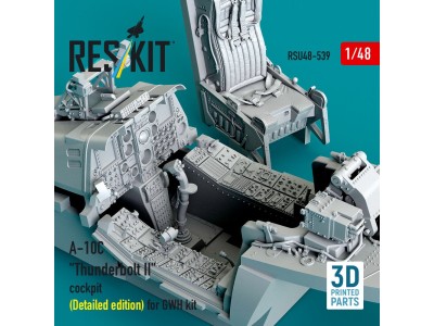 A-10C Thunderbolt II cockpit (Detailed edition) for GWH kit (3D Printed) 