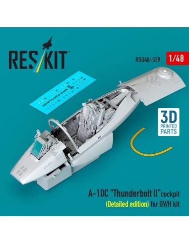 A-10C Thunderbolt II cockpit (Detailed edition) for GWH kit (3D Printed) 