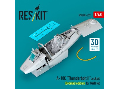 A-10C Thunderbolt II cockpit (Detailed edition) for GWH kit (3D Printed) 