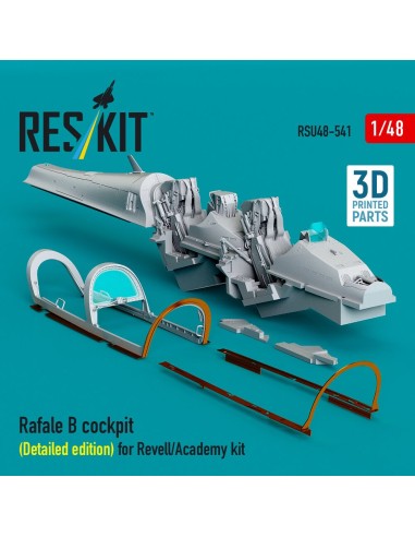 Rafale B cockpit cockpit (Detailed edition) for Revell/Academy kit (3D Printed) 