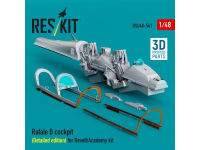 Rafale B cockpit cockpit (Detailed edition) for Revell/Academy kit (3D Printed) 