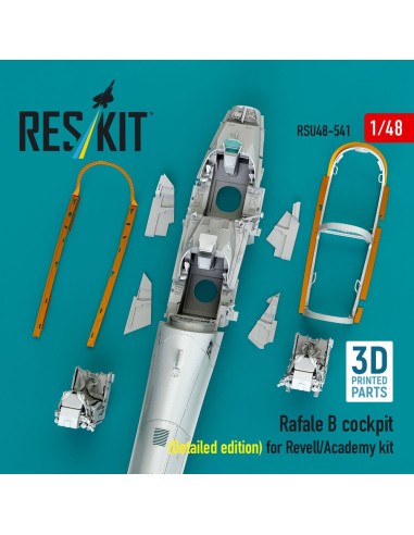 Rafale B cockpit cockpit (Detailed edition) for Revell/Academy kit (3D Printed) 