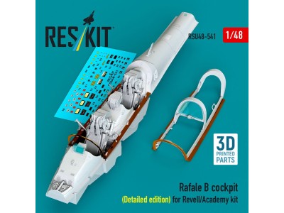 Rafale B cockpit cockpit (Detailed edition) for Revell/Academy kit (3D Printed) 
