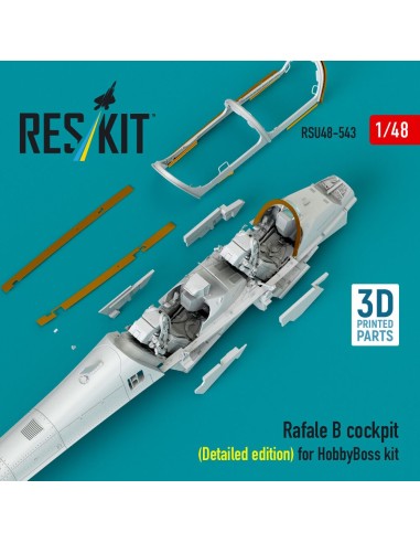 Rafale B cockpit (Detailed edition) for HobbyBoss kit (3D Printed) 