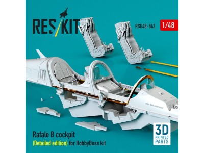 Rafale B cockpit (Detailed edition) for HobbyBoss kit (3D Printed) 