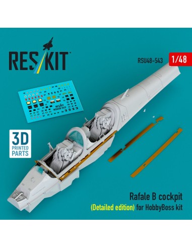 Rafale B cockpit (Detailed edition) for HobbyBoss kit (3D Printed) 