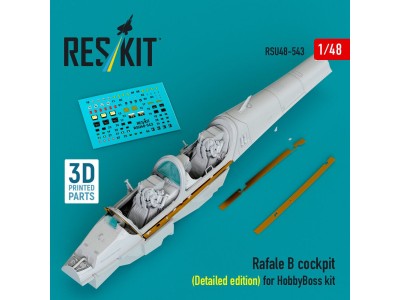 Rafale B cockpit (Detailed edition) for HobbyBoss kit (3D Printed) 