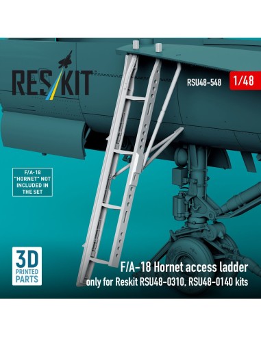 F/A-18 Hornet access ladder only for Reskit RSU48-0310, RSU48-0140 kits (3D Printed) 