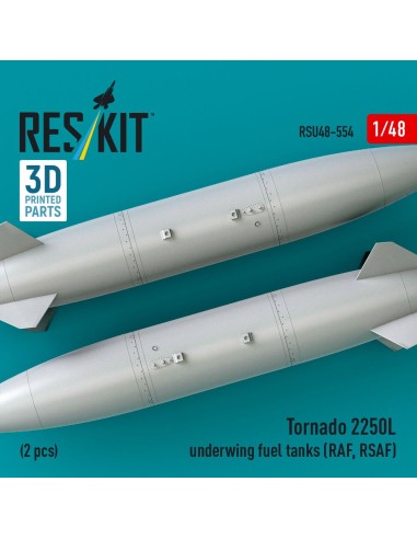 Tornado 2250L underwing fuel tanks (RAF, RSAF) (2 pcs) (3D Printed) 