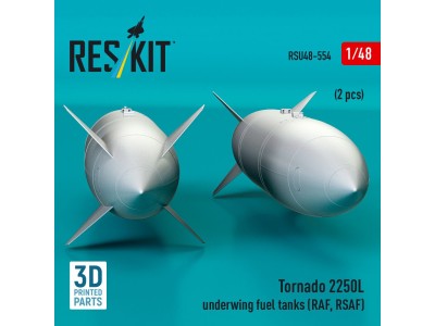 Tornado 2250L underwing fuel tanks (RAF, RSAF) (2 pcs) (3D Printed) 