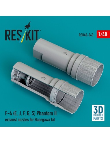 F-4 (E, J, F, G, S) Phantom II exhaust nozzles for Hasegawa kit (3D Printed) 