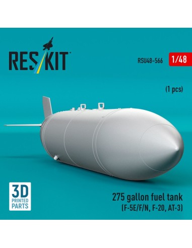 275 gallon fuel tank (F-5E/F/N, F-20, AT-3) (1 pcs) (3D Printed) 