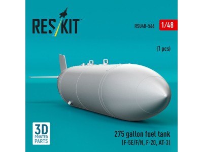 275 gallon fuel tank (F-5E/F/N, F-20, AT-3) (1 pcs) (3D Printed) 