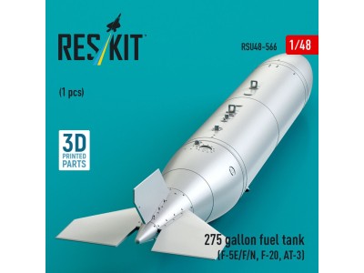 275 gallon fuel tank (F-5E/F/N, F-20, AT-3) (1 pcs) (3D Printed) 
