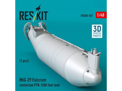 MiG-29 Fulcrum centerline PTB-1500 fuel tank (1 pcs) (3D Printed) 