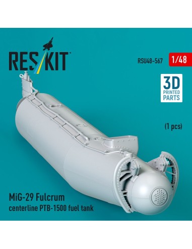 MiG-29 Fulcrum centerline PTB-1500 fuel tank (1 pcs) (3D Printed) 