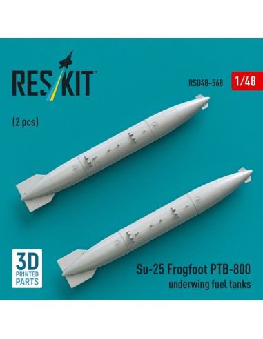 Su-25 Frogfoot PTB-800 underwing fuel tanks (2 pcs) (3D Printed) 