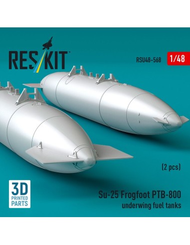 Su-25 Frogfoot PTB-800 underwing fuel tanks (2 pcs) (3D Printed) 