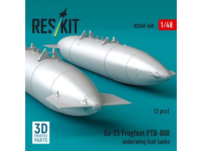 Su-25 Frogfoot PTB-800 underwing fuel tanks (2 pcs) (3D Printed) 