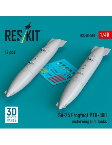 Su-25 Frogfoot PTB-800 underwing fuel tanks (2 pcs) (3D Printed) 
