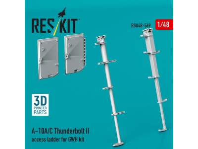 A-10A/C Thunderbolt II access ladder for GWH kit (3D Printed) 