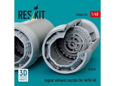 Jaguar exhaust nozzles for Airfix kit (3D Printed) 