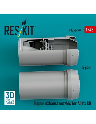 Jaguar exhaust nozzles for Airfix kit (3D Printed) 