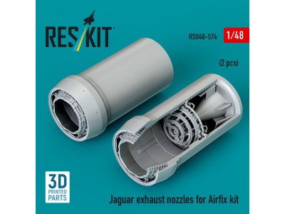 Jaguar exhaust nozzles for Airfix kit (3D Printed) 