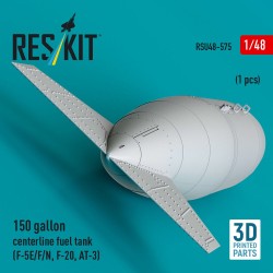 150 gallon centerline fuel tank (F-5E/F/N, F-20, AT-3) (1 pcs) (3D Printed)  2