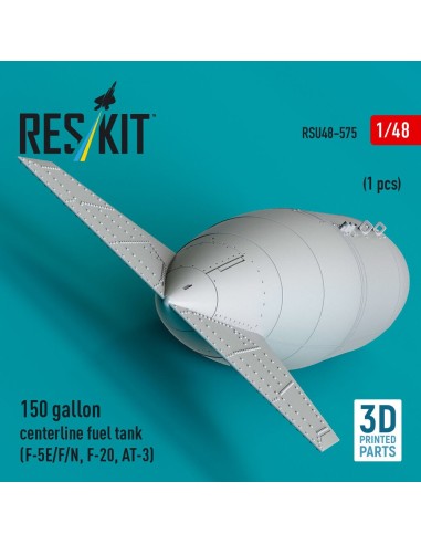 150 gallon centerline fuel tank (F-5E/F/N, F-20, AT-3) (1 pcs) (3D Printed) 