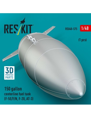 150 gallon centerline fuel tank (F-5E/F/N, F-20, AT-3) (1 pcs) (3D Printed) 